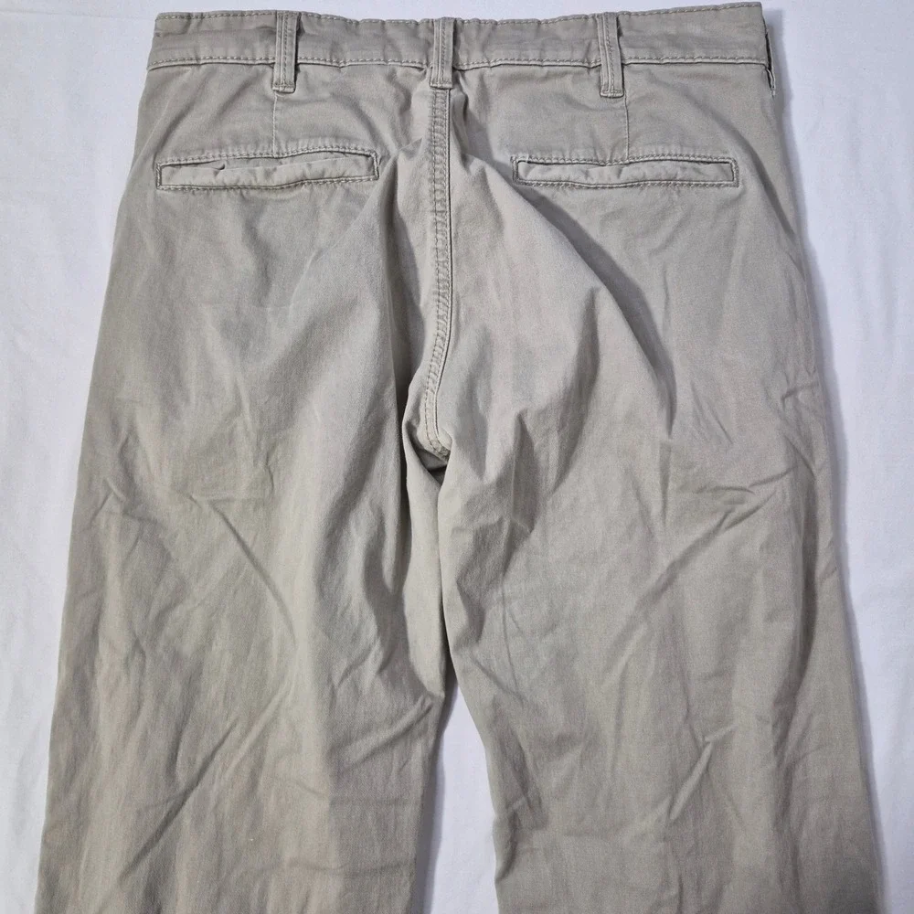 BKE Denim Jake Chino Pants Mens 30L Khaki Tan Cotton Stretch Workwear Minimalist